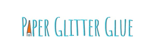 Logo for paperglitterglue and their Free SVG website