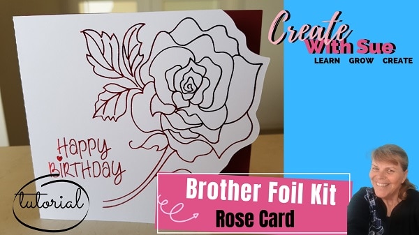 Brother Foiled Card using the Scan N Cut main picture