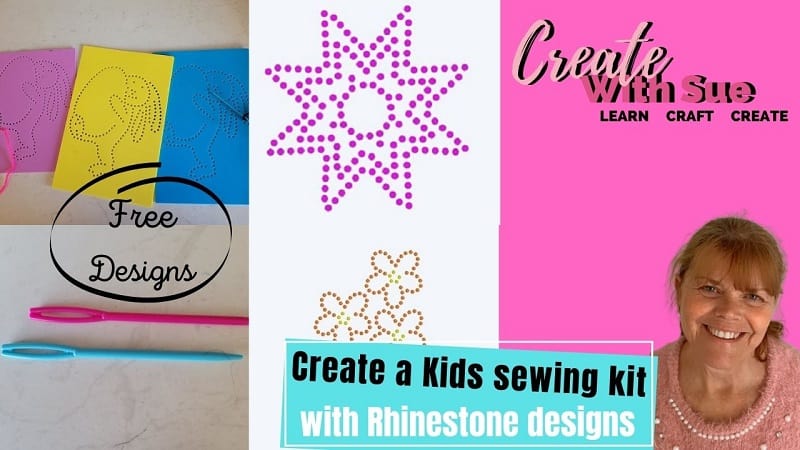 Kids Create My First Sewing Kit Foam Pieces Plastic Needle Craft