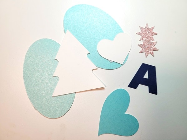 Cut outs that would be cardstock scraps but could be used for other projects.