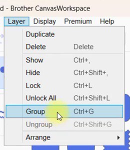 You can group multiple objects via the top menu panel and select Group